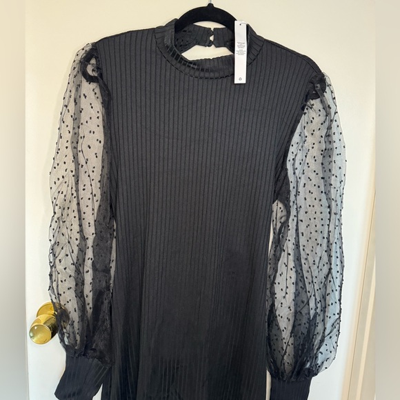 ASOS NWT Ribbed Open Back Mini Dress - Picture 2 of 4